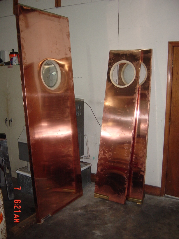 Copper Covered Doors